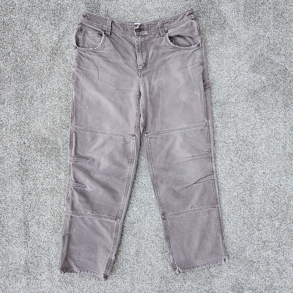 Filson Tan Brown Heavy Duty Carpenter Pants 10133 100% Cotton Men's Size 34x32